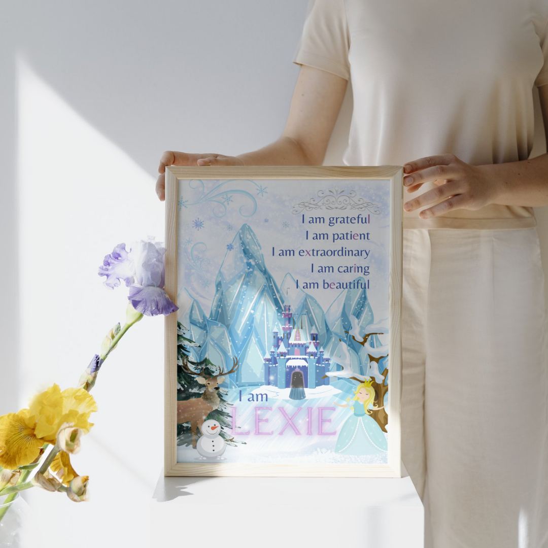 Let It Grow custom kids affirmation print